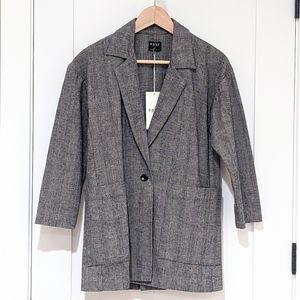 esby Sofia Blazer in Winter Plaid
